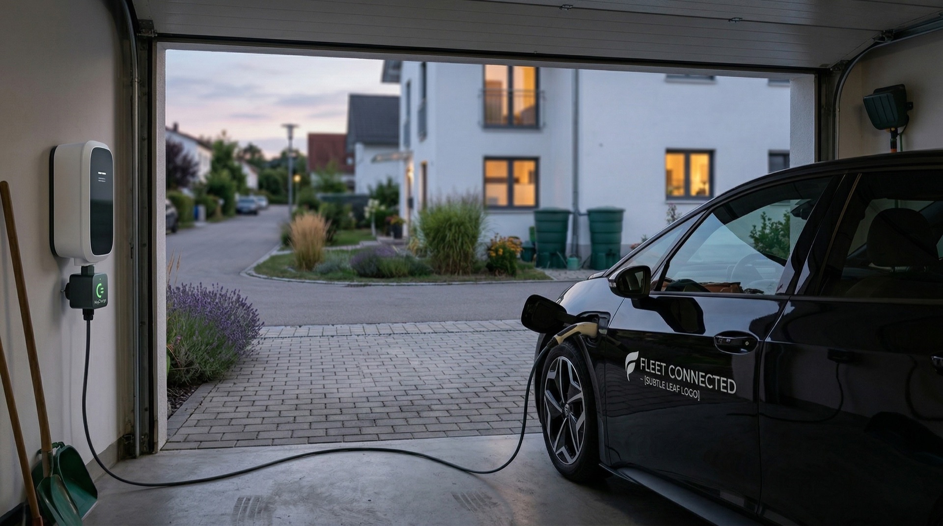 Company car charging at home